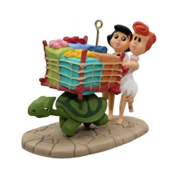 1995 Betty and Wilma (The Flintstones) Hallmark Keepsake Christmas Tree Ornament - Picture 2 of 2